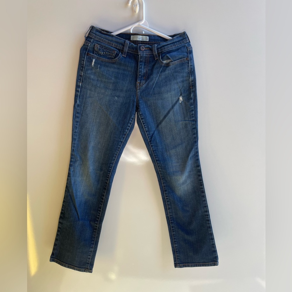 Levi’s 505 straight denim jeans, medium dark wash
